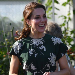 Rochas Floral Print Midi Dress ASO Kate Middleton